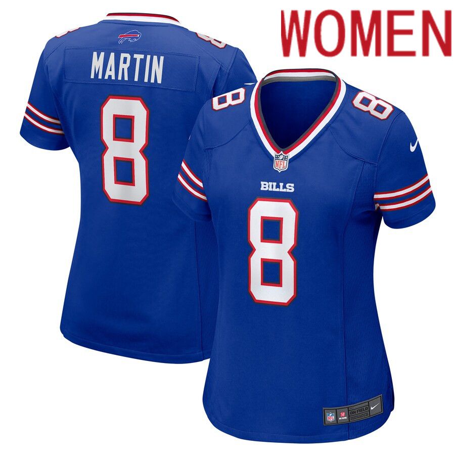 Women Buffalo Bills #8 Sam Martin Nike Royal Game Player NFL Jersey